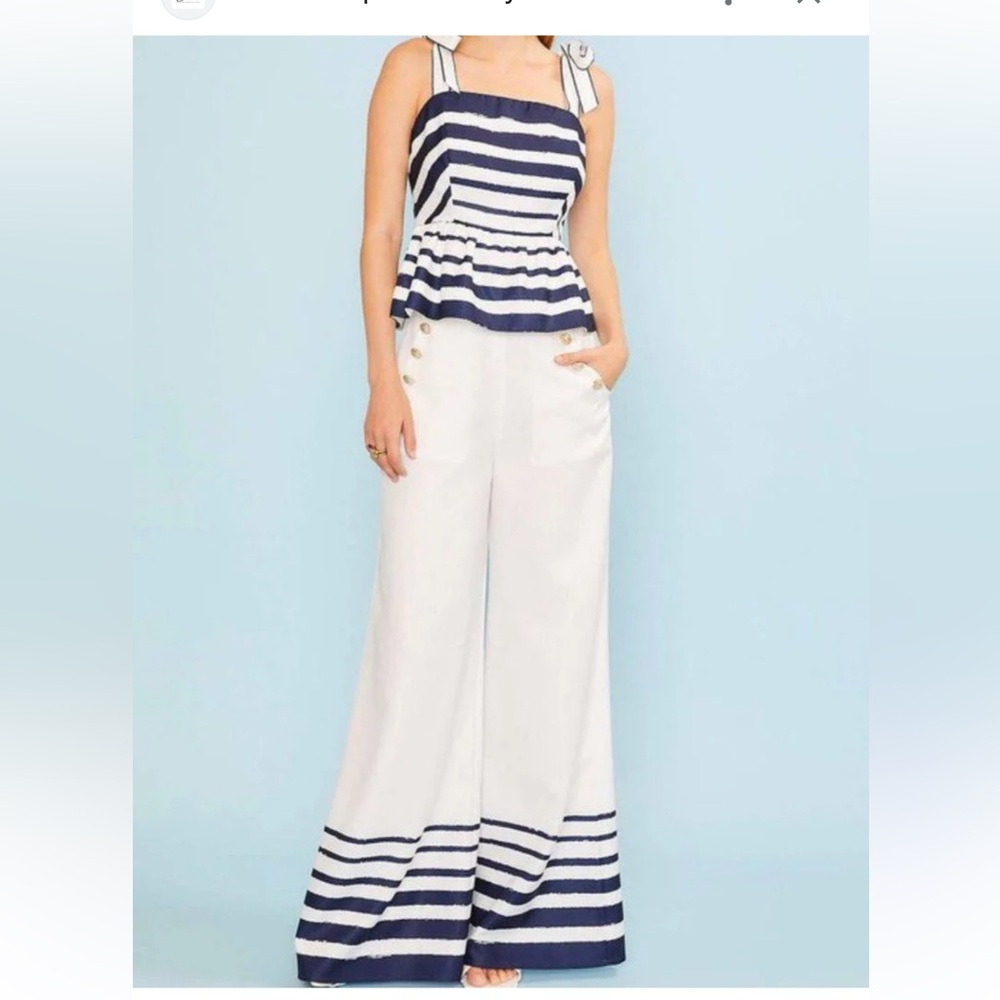 Sailor Ruffle Nautical Striped set